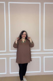 تونیک زنانه ساده سایز بزرگ ویسکوز با خرج کار سنتی سایز 48 تا 60 کد 011