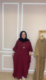 مانتو کفتان الیاف طبیعی سایز بزرگ رنگ بندی جذاب کد 020