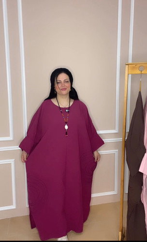 کفتان دو جیب گلدوزی شده سایز بزرگ رنگی کد ۷۸۷۸
