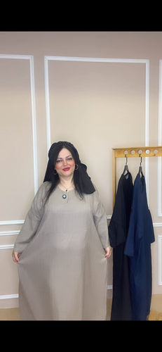 کفتان بلند جنس لوییز زیپی سایز بزرگ کد ۰۰۶۶