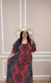 پیراهن یقه خشتی سایز بزرگ کد ۱۱۱۲