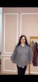 شومیز مانتویی سیلک سایز بزرگ کد ۴۴۰۰۴۴