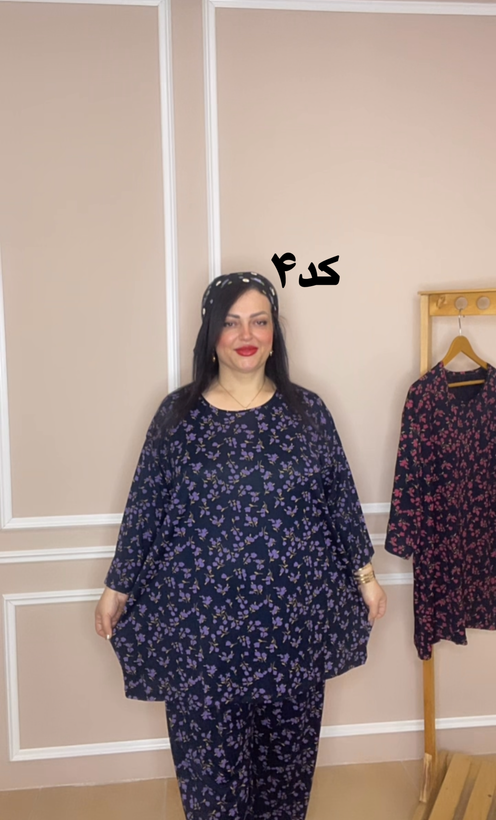 ست راحتی سایز بزرگ ویسکوز صد در صد کد ۲۷۷۲۸