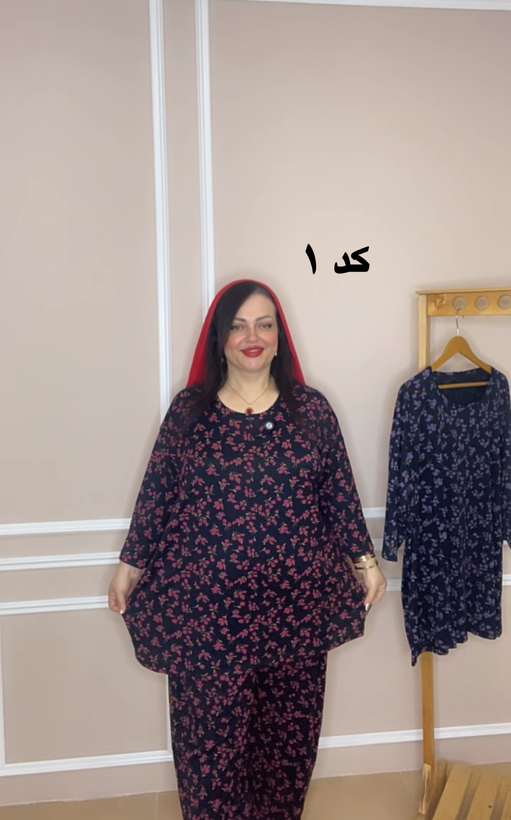 ست راحتی سایز بزرگ ویسکوز صد در صد کد ۲۷۷۲۸