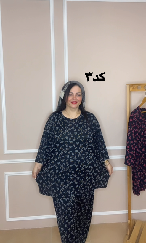 ست راحتی سایز بزرگ ویسکوز صد در صد کد ۲۷۷۲۸