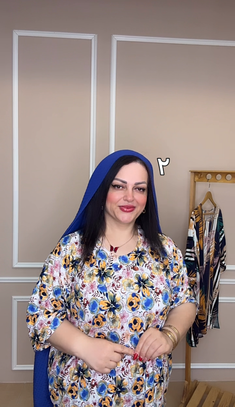 تیشرت ویسکوز کره ای نقره کوب شده سایز بزرگ کد ۵۵۱۸۹