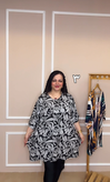 تیشرت ویسکوز کره ای نقره کوب شده سایز بزرگ کد ۵۵۱۸۹